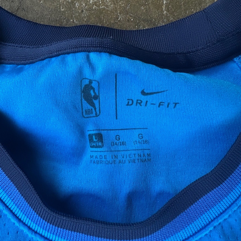 Nike Jersey Kids Large Blue Excellent Milwaukee Bucks Giannis Antetokounmpo 34 - Picture 3 of 5